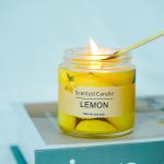 Non Toxic Glass Jar Scented Candle Tearless Smokeless Candle Wax Glass Jar
