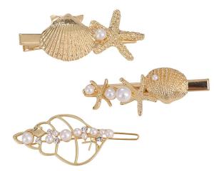 Wholesale Daily Wear Golden Metal Hair Accessories with Pearl from china suppliers