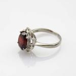 Women Jewelry 9mmx11mm Oval Pink Topaz Cubic Zircon 925 Silver Ring(R196)