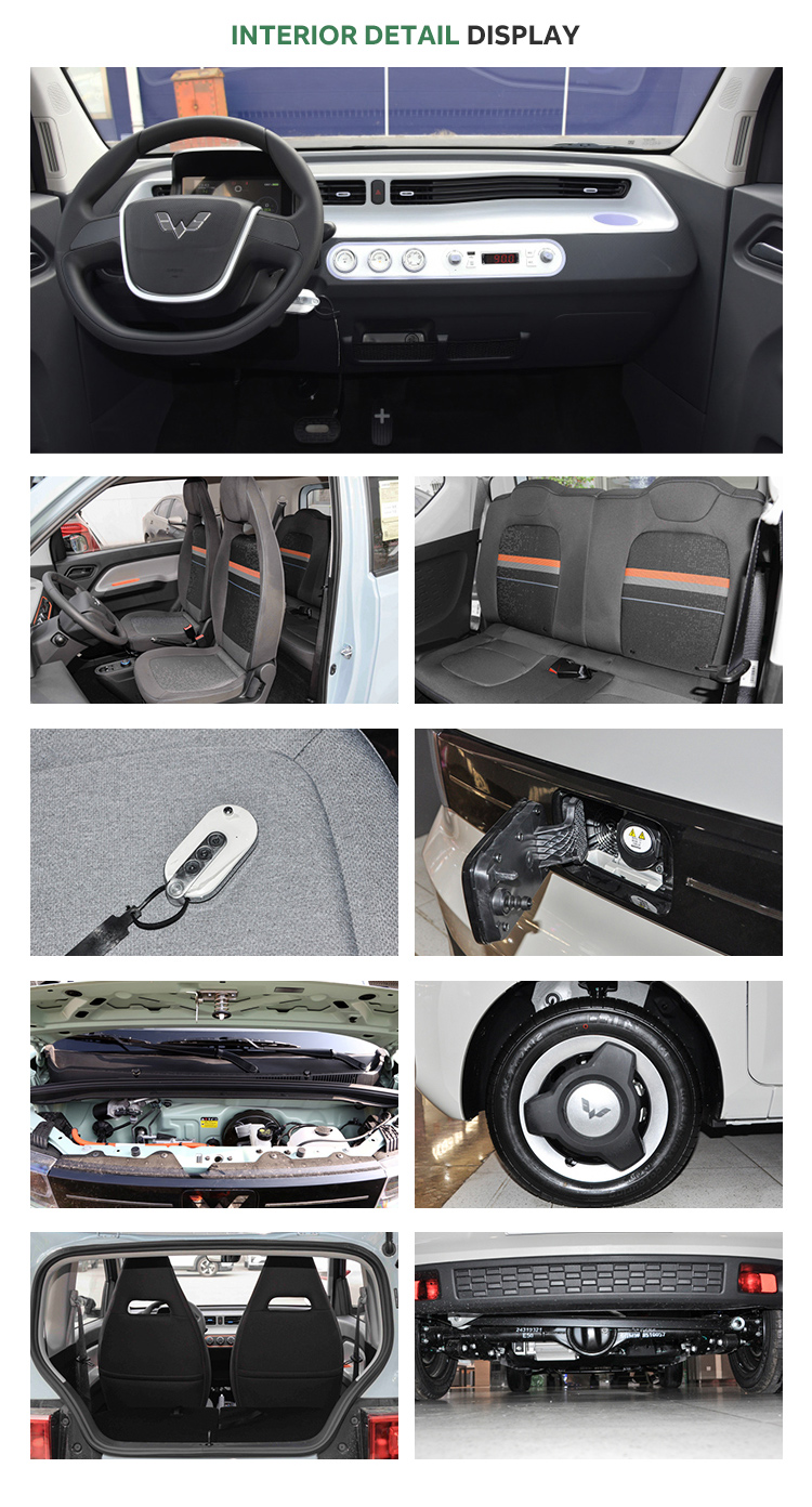 170km NEDC Max. Range Wuling Hongguang Mini EV Electric Car for and Powerful Performance
