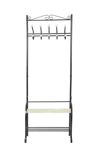 Bench Shoes Shelves Free Standing Coat Hanger For Hanging Bags / Hats Bedroom
