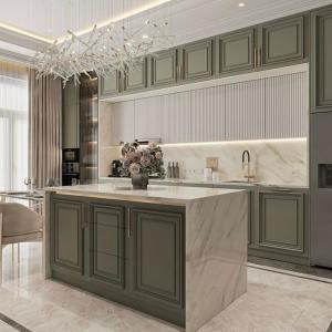 Wholesale Modern High End Kitchen Design Luxury Oak Shaker Door Cupboard And Slim Shaker Kitchen Cabinet For Villa from china suppliers