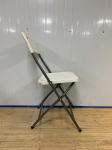 Outdoor White Plastic Metal Folding Chairs For Events Garden Party Chairs