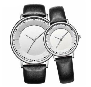 Wholesale Matching Set Couple Quartz Watches For Wrist Watch Alloy Leather from china suppliers