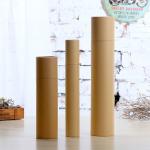 Food Grade Kraft Paper Round Tube Box For Tea Coffee Flower Gift Packaging