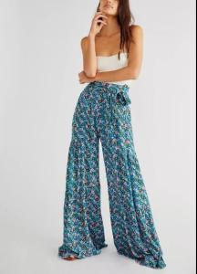 Wholesale Women'S Loose Casual Pants Beach Wide Leg Loose Printing Pants from china suppliers