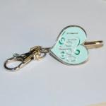 Fashion Laser Engraving crystal metal Purse Key Finder