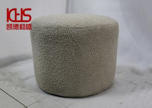 Wholesale OEM ODM Gray Velvet Footstool Ottoman Luxury Elegant Shoe Cabinet Chair from china suppliers