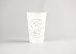 Custom Printed 16oz Disposable Paper Cups Food Grade With White Color