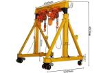 11m/Min Hydraulic Lift Heavy Duty Gantry Crane 10 Ton