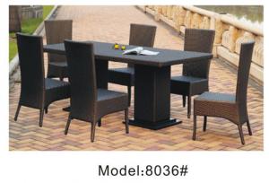 China 6pcs patio wicker dining chairs -8036 on sale
