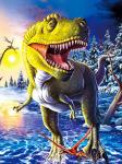 Dinosaur 3D Decoration Pictures 0.75mm Thickness Environmentally Friendly