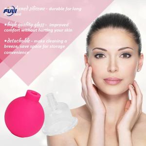 Wholesale Rose red 4 Pcs Facial Rejuva Cup Facial Hijama Cupping Facial Cups Glass Cupping Therapy Set For Face And Body from china suppliers
