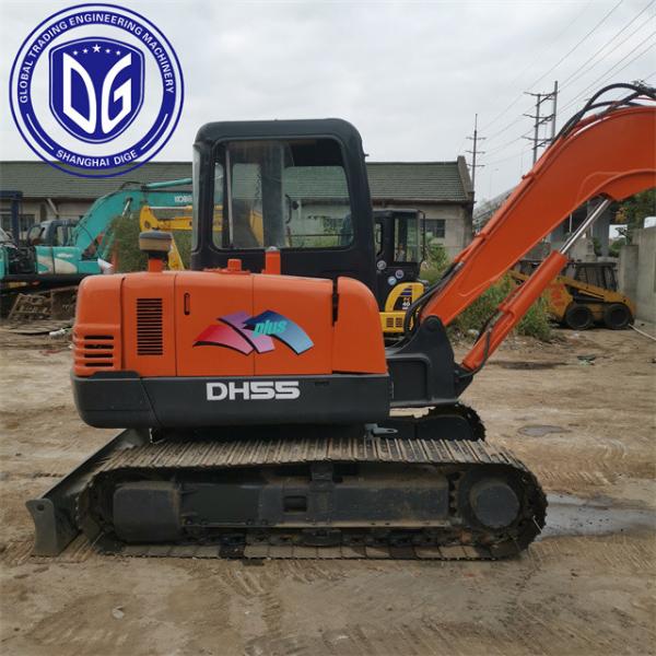 Doosan Mini Excavator Operation DH55 Used Doosan Excavator 5.5t Professionally