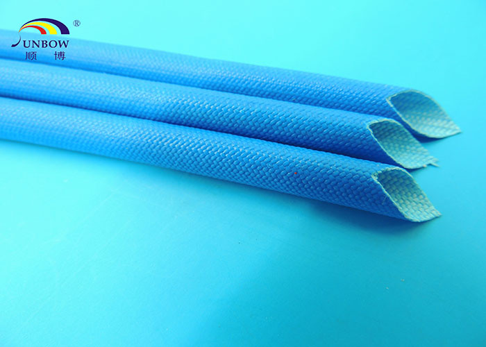 Electric Wires Varnished Silicone Fiberglass Sleeving / Fiber Glass Insulation Sleeve