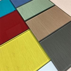 Wholesale Impact Resistant Colored Tempered Glass 3mm - 19mm Fine Polished Edge Toughened Glass For Modern Architectural / Home Decoration from china suppliers