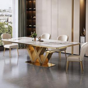 Wholesale Stainless Steel Marble Hotel Square Dining Room Table SEDIA Furniture from china suppliers