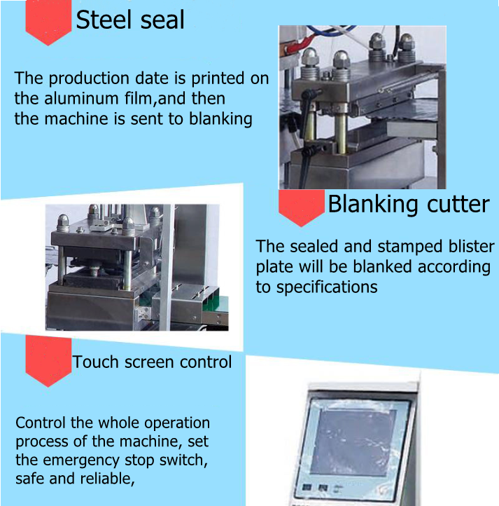 Advanced Design pill tablet jam automatic blister forming pack machine