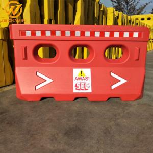 Wholesale 1500*800mm Red &amp; White Water Filled Plastic Flood Barriers FOR Road Construction Site from china suppliers
