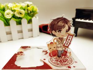 Wholesale OEM Anime Acrylic Stand Figure , 130mm Clear Plastic Display Stand from china suppliers