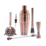 Stainless Steel Cocktail Kit Shaker Mixer Drink Bartender Antique Copper Barware