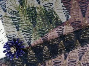 Wholesale Yard Embroidered Lace Geometric Mesh Fabric For Girls Dresses from china suppliers