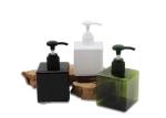Square Green Cosmetic PETG Bottle Heat Resistant Long Lifespan