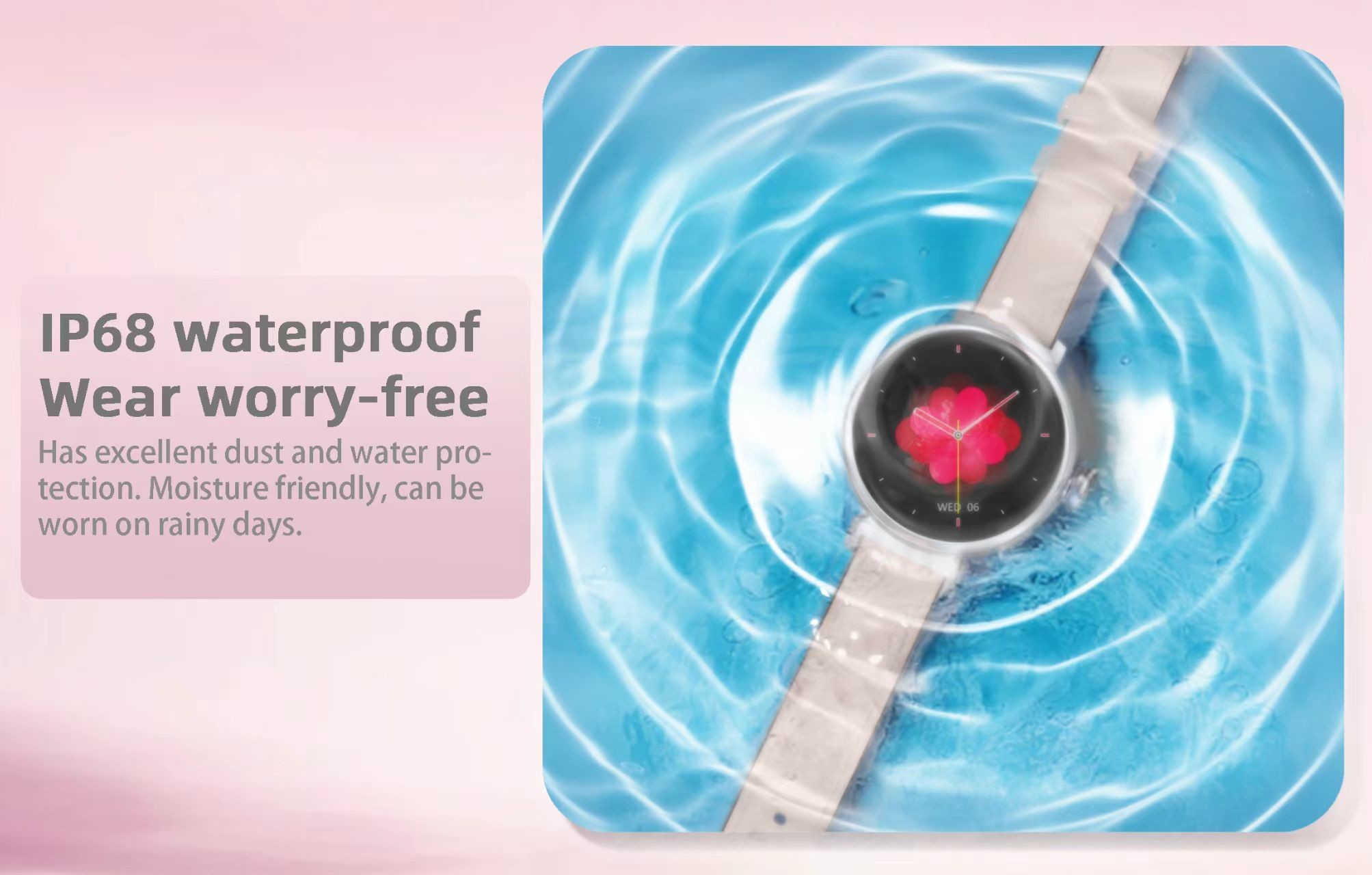 S901 Women Smart Watch 1.04 Inch AMOLED HD Screen IP68 Waterproof Smart Watch Ladies