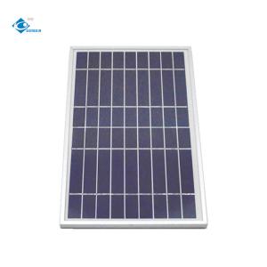 Wholesale 10W Portable Solar Panel Charger ZW-10W-9V Poly Crystalline Glass Laminated Solar Panel 9V from china suppliers