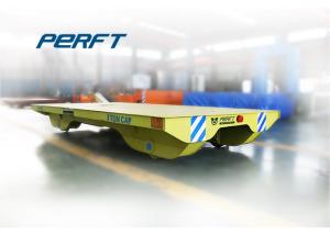 Wholesale Rail Traveling Flat Electric Material Transfer Cart , Heavy Duty Handling Equipment Battery Power from china suppliers