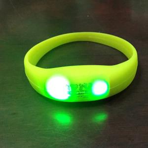 Wholesale LED Pulse Remote Control Radio Controlled Silicone Wristband Sound Motion Activated Light Bracelet from china suppliers
