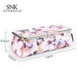 Custom Luxury Vintage Floral Printed Toiletry Cosmetic Makeup Bag