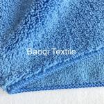 Blue color kitchen dish towels , car drying towel,thick double sides microfibe10