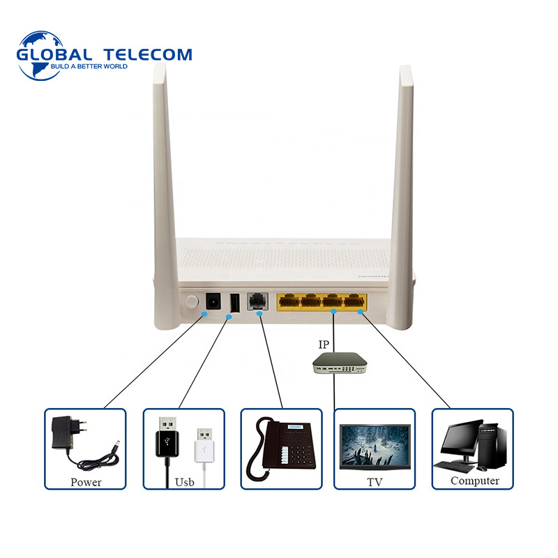 4GE 1Pots GPON HUAWEI EG8145V5 ONT USB WIFI With Anatel
