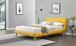 Wholesale Yellow/Blue Fabric Full Size Children Upholstered Bed Wholesale Bed Manufacturers from china suppliers