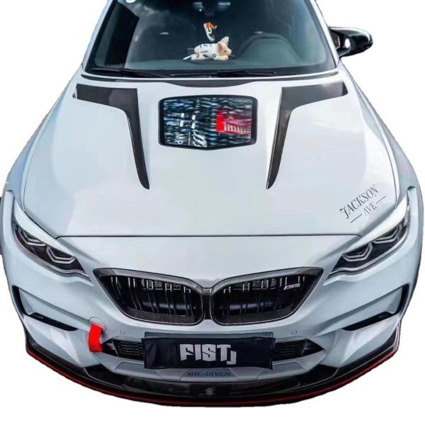 IMP Style Carbon Fiber Hood ForBMW M2 2 Series F22 F87 Carbon Fiber Engine Cover
