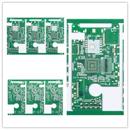 ENIG 3u Surface 6 Layer PCB Green Solder mask Prototype Printed Circuit Board