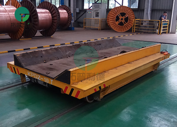 10 Ton Steel Billet Coil Transfer Trolley Ladle Transporter Workshop Movable Rail Cart