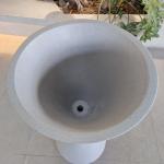 Shopping Mall Resin Fiberglass Artificial Flower Planters For Indoor Outdoor