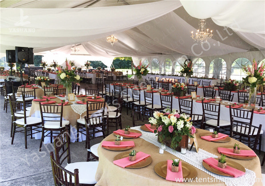 Transparent PVC Fabric Cover Luxury Wedding Tents for Parties With Aluminum Alloy Frame