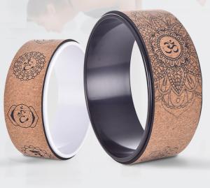 Wholesale Fitness Accessories Professional Cork Yoga Wheel Lightweight and Portable Yoga Wheel Roller from china suppliers