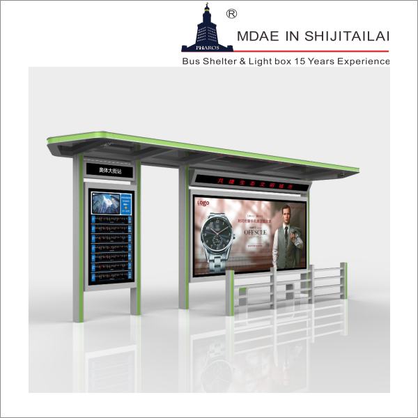 L3500mm Solar Bus Shelter