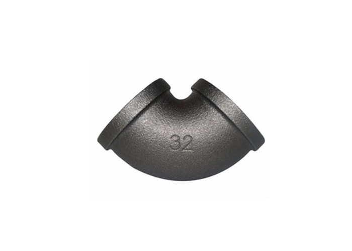 Smooth Surface Malleable Iron Elbow Black Galvanized Pipe Fittings Eco Friendly