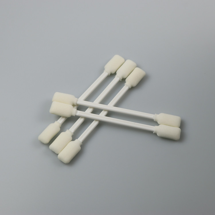 Double Rectangle Foam Head White PP Handle for Printer and Plotter Cleaning Swabs