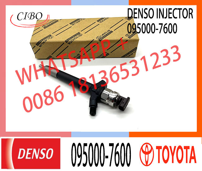injector nozzle 23670-0R160 095000-7600 injector for Toyota 2AD-FTV Avensis common rail injector 23670-0R160 095000-7600