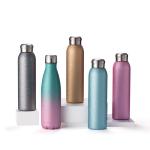 350ml 500ml 750ml Insulated Stainless Steel Water Bottles Keep Cold 24hrs Hot