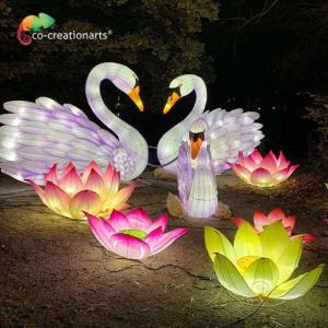 Wholesale Theme Park Decoration Chinese Festival Lanterns Cygnus Animal Shaped Lanterns from china suppliers