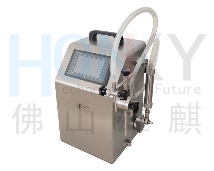 Desktop Portable Liquid Piston Pump Filling Machine With Digital Adjustment Function For Small Bottle Filling