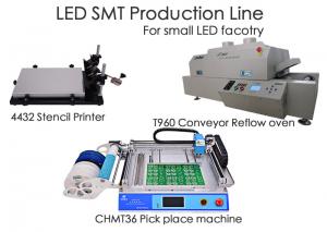 Wholesale LED SMT Production Line CHMT36 Chip Mounter , Stencil Printer , Reflow Oven T960 , For Small Factory from china suppliers