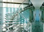 Coloured PVB Laminated Glass / 6mm Laminated Glass For Exhibition Hall